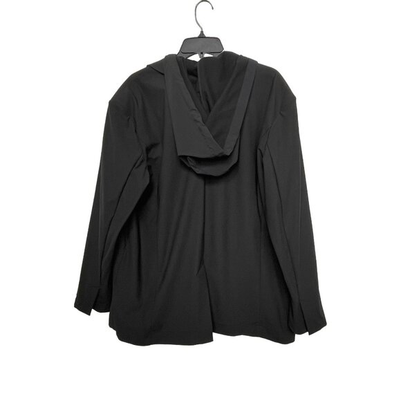 Zella Black Hooded Blazer Jacket XL — Athleisure Work to Weekend Layer - Picture 4 of 12